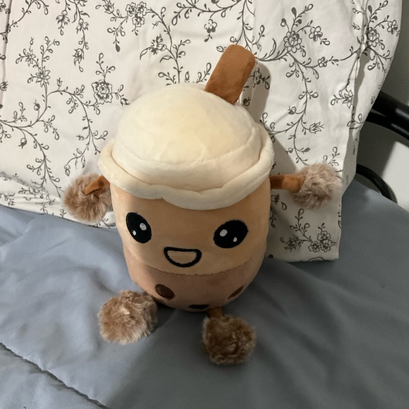 squishville Other - New no tag Adorable Cream and Brown Stuffed Bubble Tea Toy